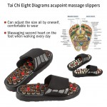 Гумени масажни чехли с 82 броя акупунктурни шипове за релаксиране и тай чи масаж докато стъпвате